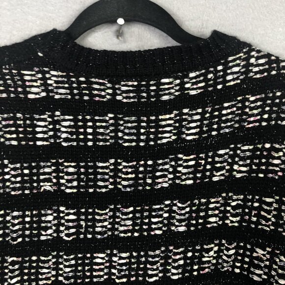 Zara Sweater Dress Womens Medium Black Knit Pockets 3/4 Sleeve ART 2142/049/330 - Picture 11 of 16